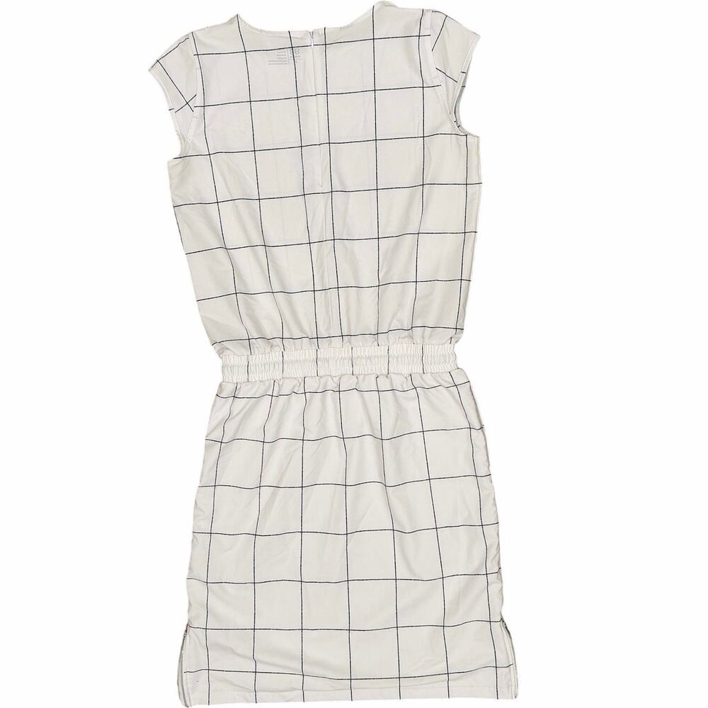 Albion Going Places Dress In White Windowpane - Picture 4 of 7